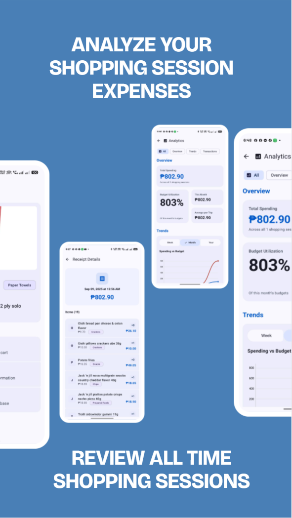 Cart Tracker product entry screenshot